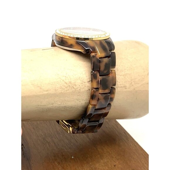 Fossil Women's Watch ES2795 Stella Quartz Gemmed Gold Tortoise Shell 37mm - Picture 12 of 14